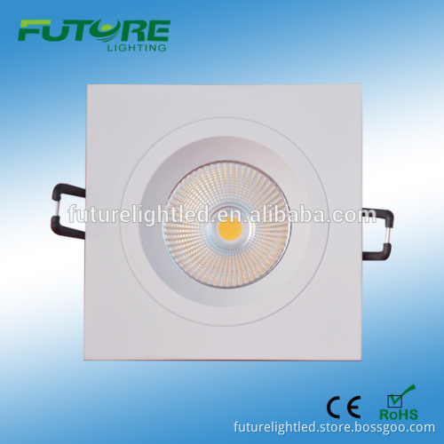 Aluminium dimmable cob led light with black heat sink